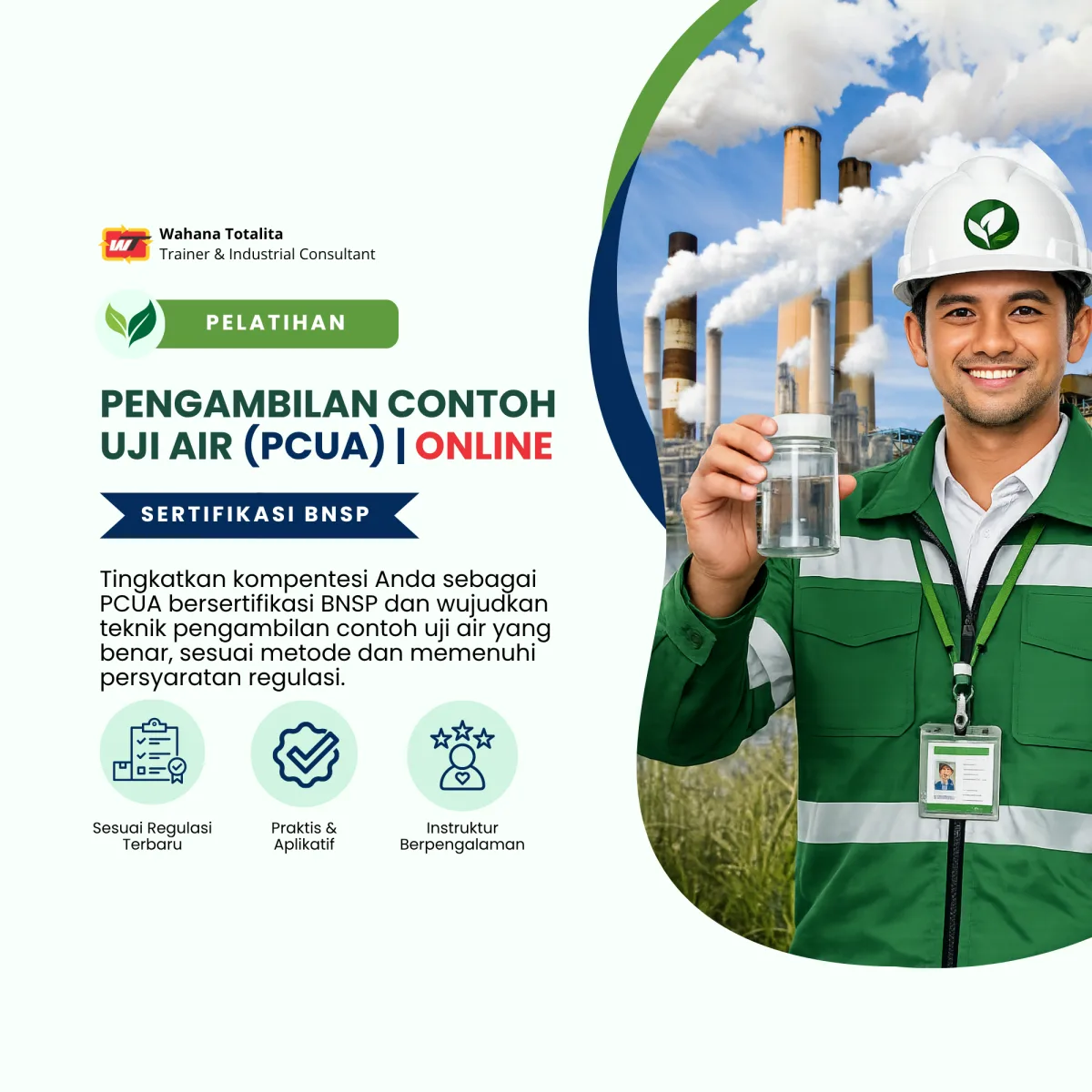 Pelatihan Pengambilan Contoh Uji Air (PCUA) | Sertifikasi BNSP