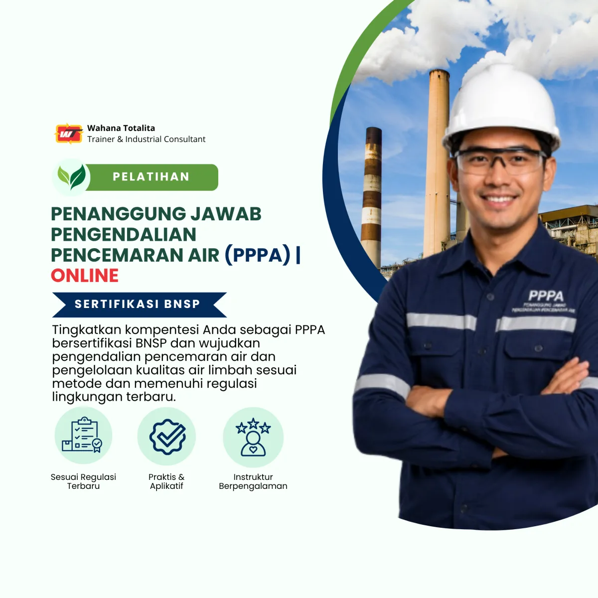 Pelatihan Penanggung Jawab Pengendalian Pencemaran Air (PPPA) | Online
