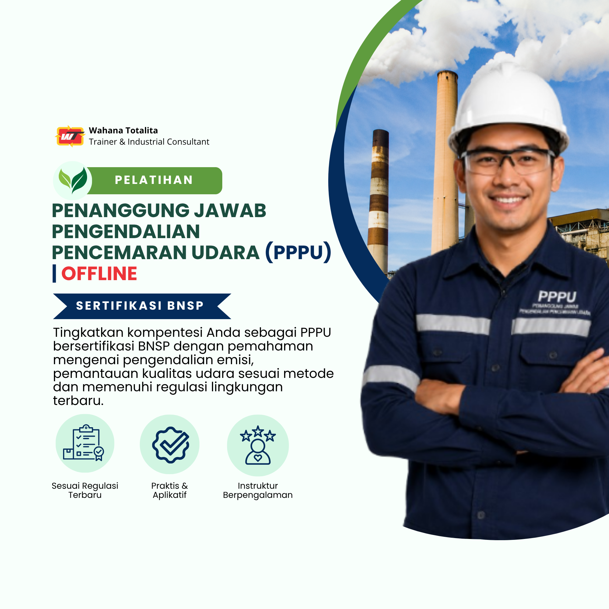 Pelatihan Penanggung Jawab Pengendalian Pencemaran Udara (PPPU) | Sertifikasi BNSP