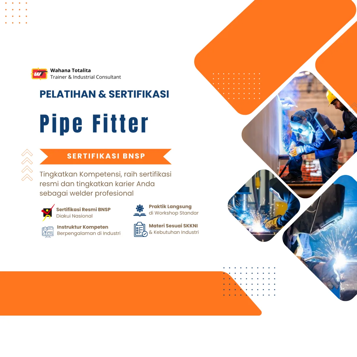 Pelatihan dan Sertifikasi Pipe Fitter | Sertifikasi BNSP