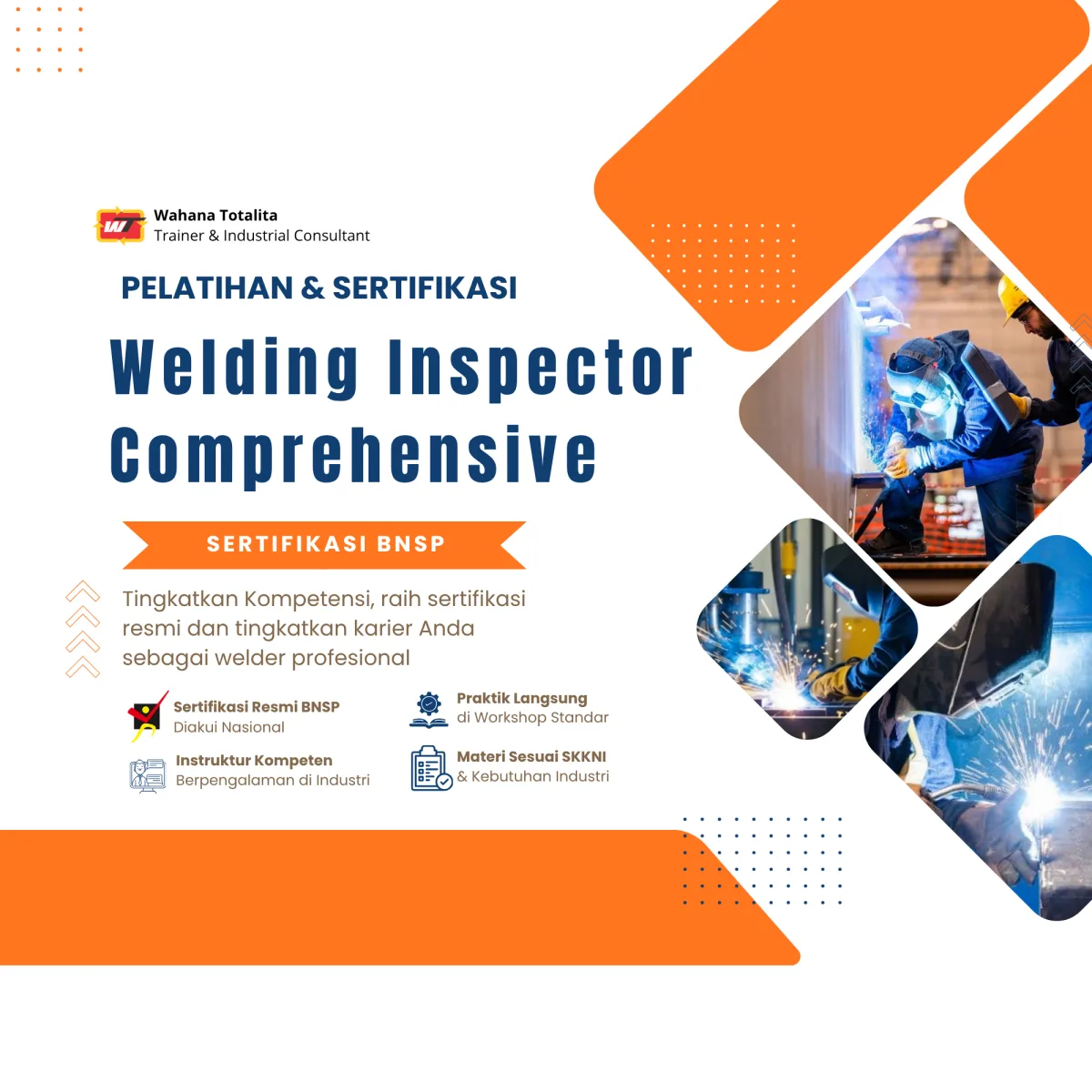 Pelatihan dan Sertifikasi Welding Inspector Comprehensive | Sertifikasi BNSP