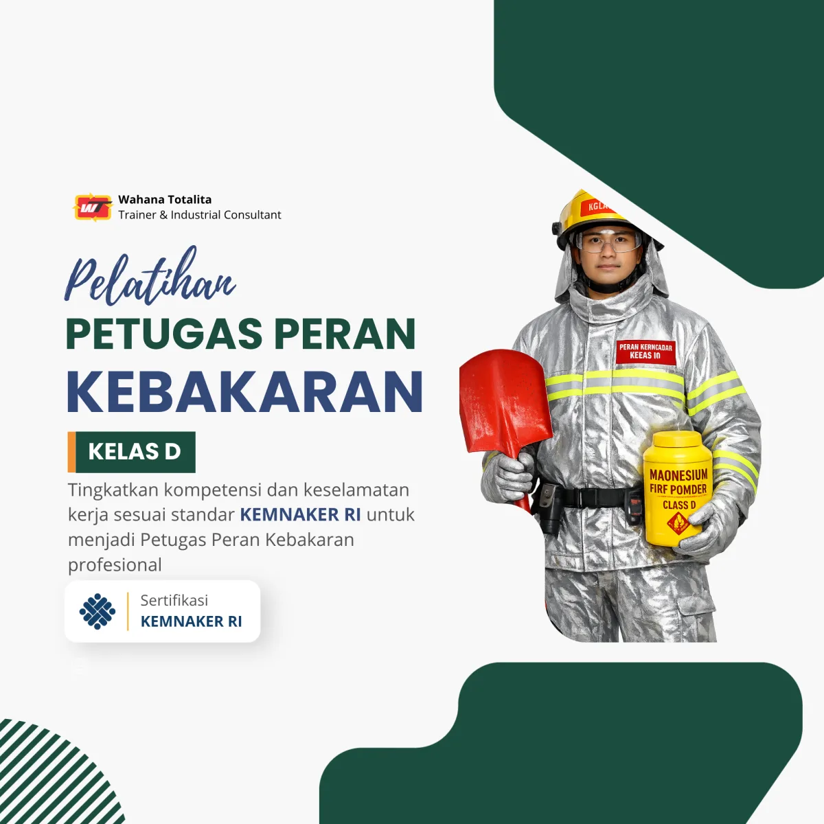 Pelatihan Petugas Peran Kebakaran Kelas D | KEMNAKER RI