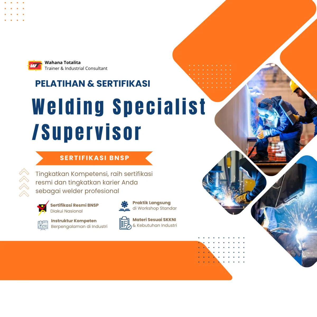 Pelatihan dan Sertifikasi Welding Specialist/Supervisor