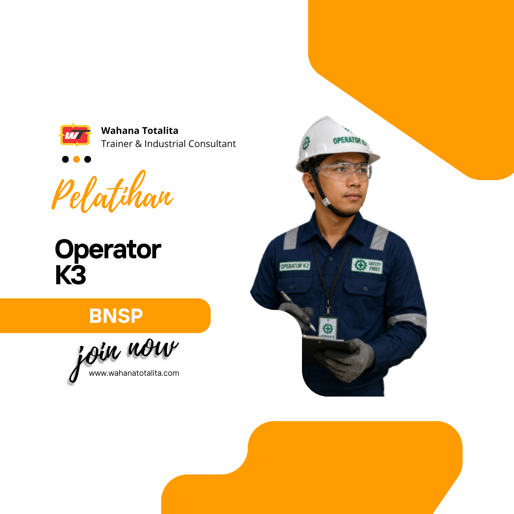 Pelatihan Operator K3 | Sertifikasi BNSP