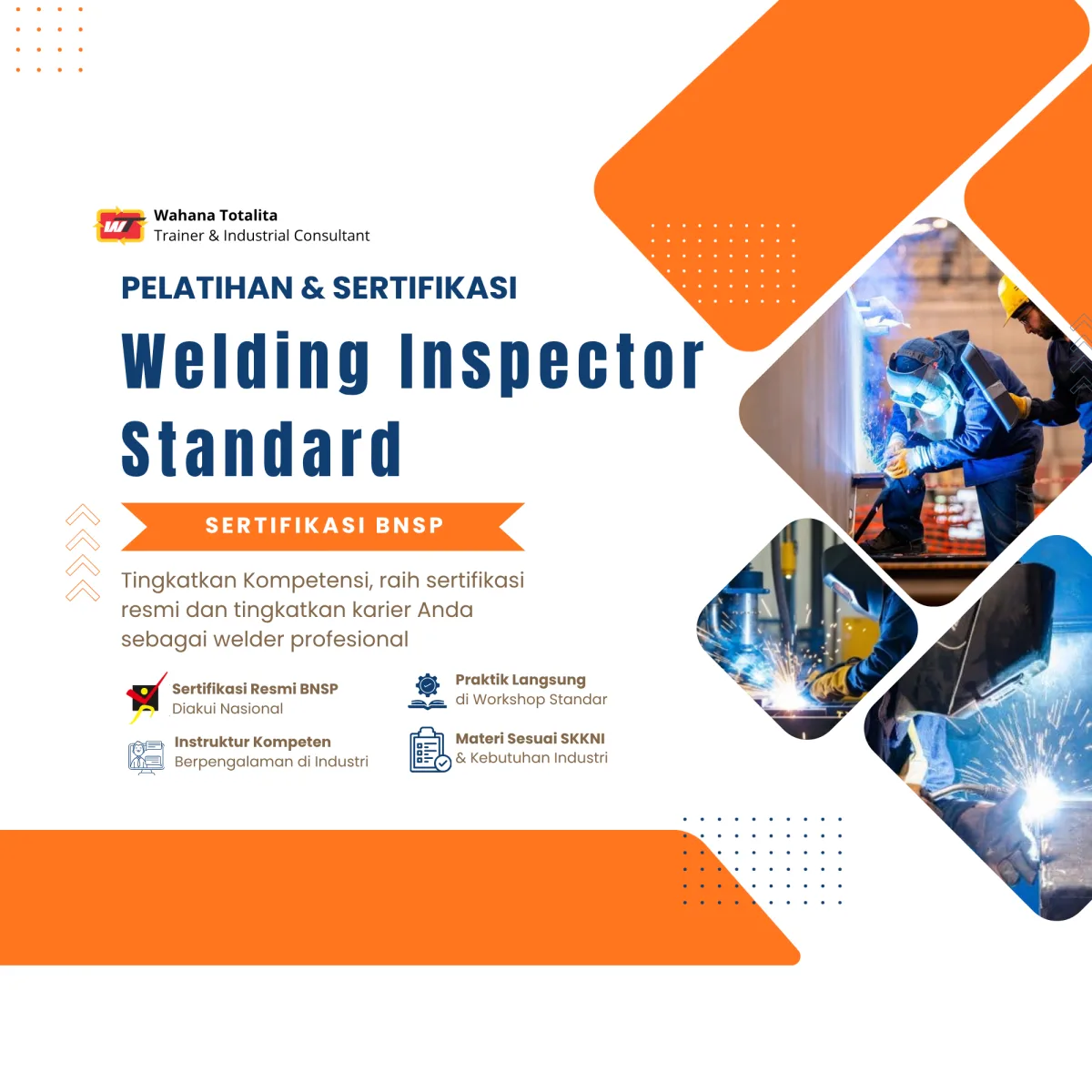 Pelatihan dan Sertifikasi Welding Inspector Standard | Sertifikasi BNSP