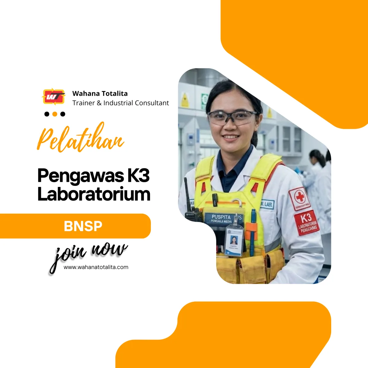 Pelatihan Pengawas K3 Laboratorium | Sertifikasi BNSP