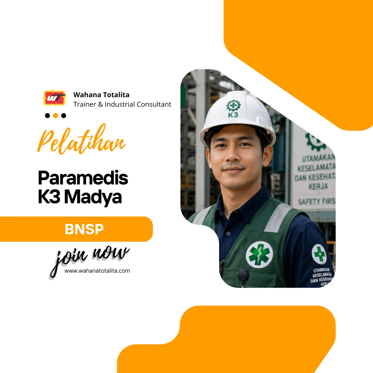Pelatihan Paramedis K3 Madya | Sertifikasi BNSP