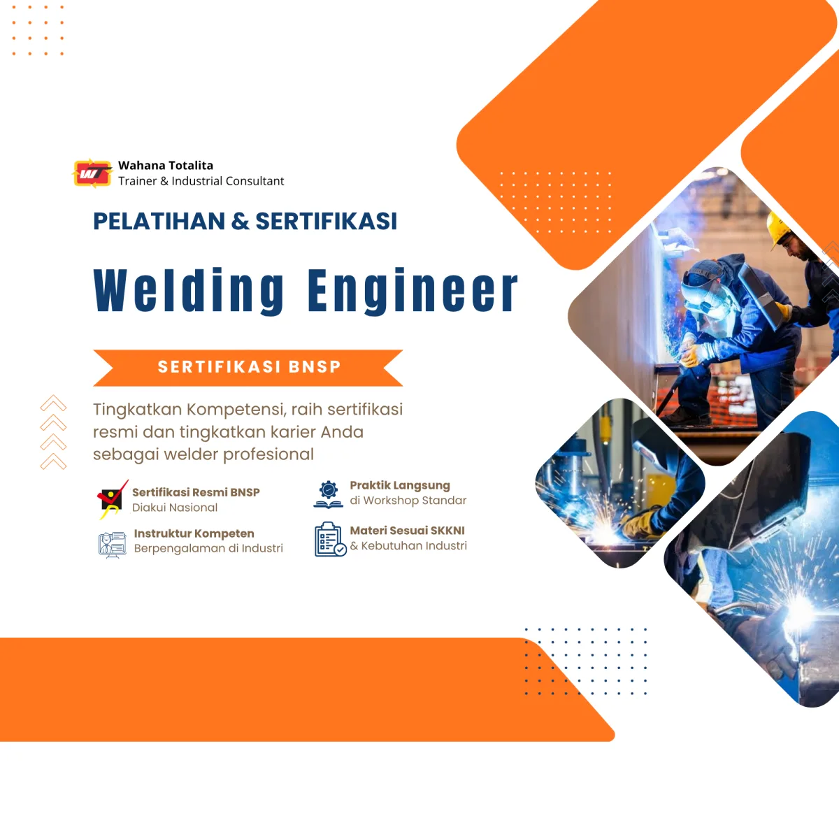 Pelatihan dan Sertifikasi Welding Engineer | Sertifikasi BNSP