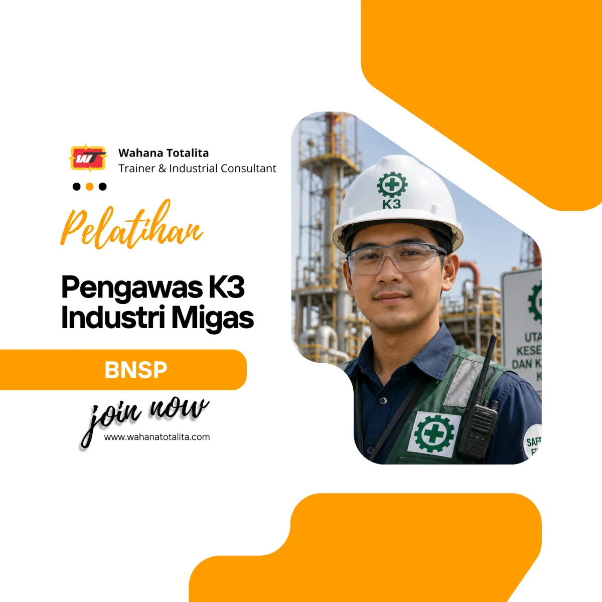 Pelatihan Pengawas K3 Industri Migas | Sertifikasi BNSP