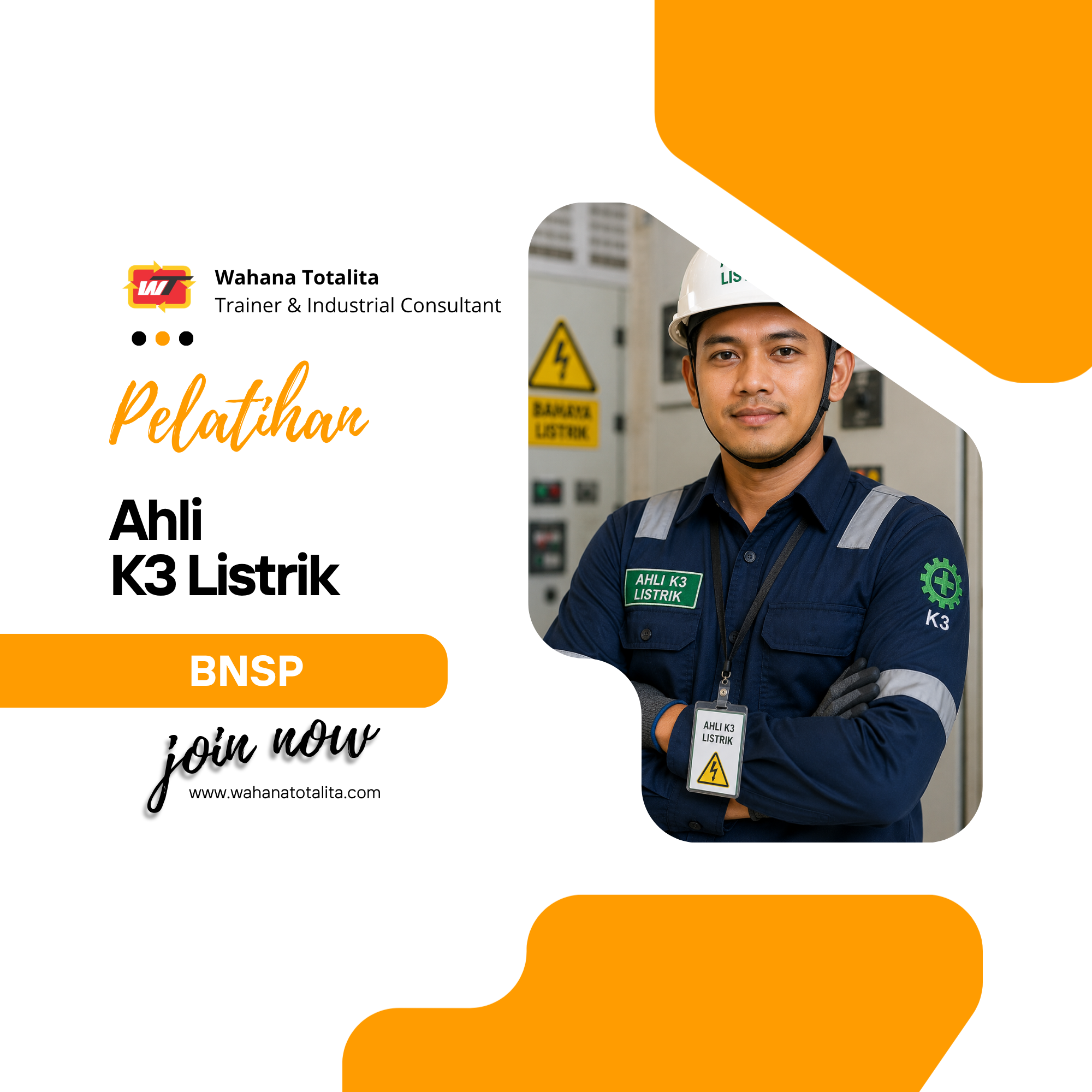 Pelatihan Ahli K3 Listrik | Sertifikasi BNSP bersertifikasi Sertifikasi BNSP — ilustrasi keselamatan dan kesehatan kerja industri