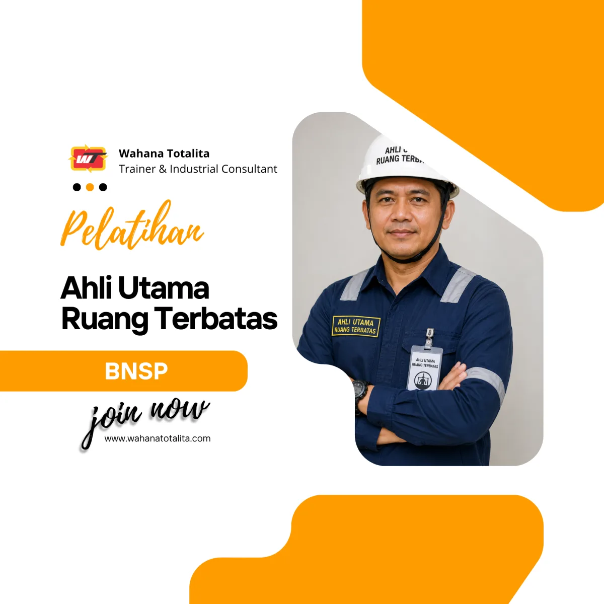 Pelatihan Ahli Utama Ruang Terbatas | Sertifikasi BNSP