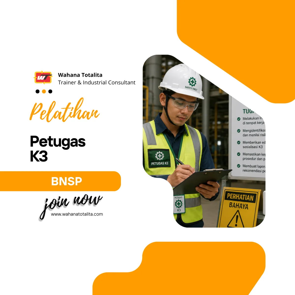 Pelatihan Petugas K3 | Sertifikasi BNSP