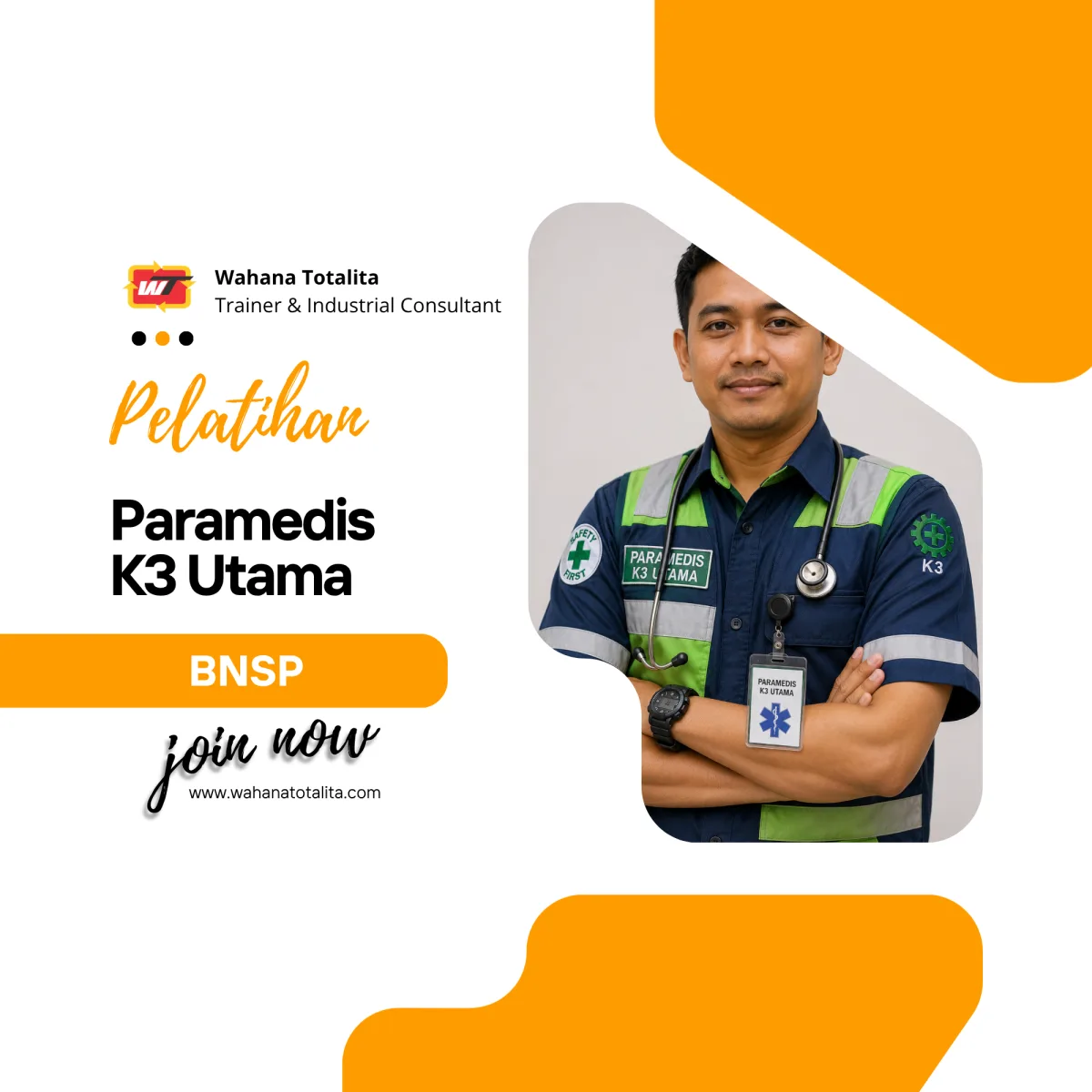 Pelatihan Paramedis K3 Utama | Sertifikasi BNSP