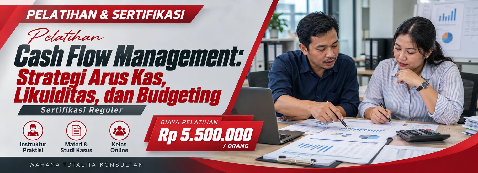 Pelatihan Pelatihan Cash Flow Management: Strategi Arus Kas, Likuiditas, dan Budgeting Sertifikasi Reguler