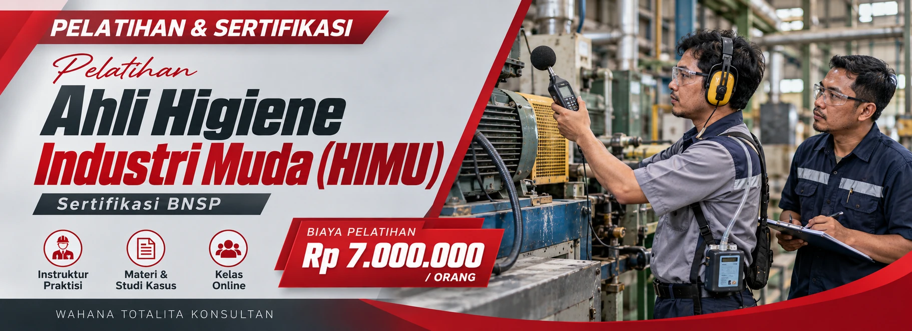 Pelatihan Pelatihan Ahli Higiene Industri Muda (HIMU) Sertifikasi BNSP Sertifikasi BNSP