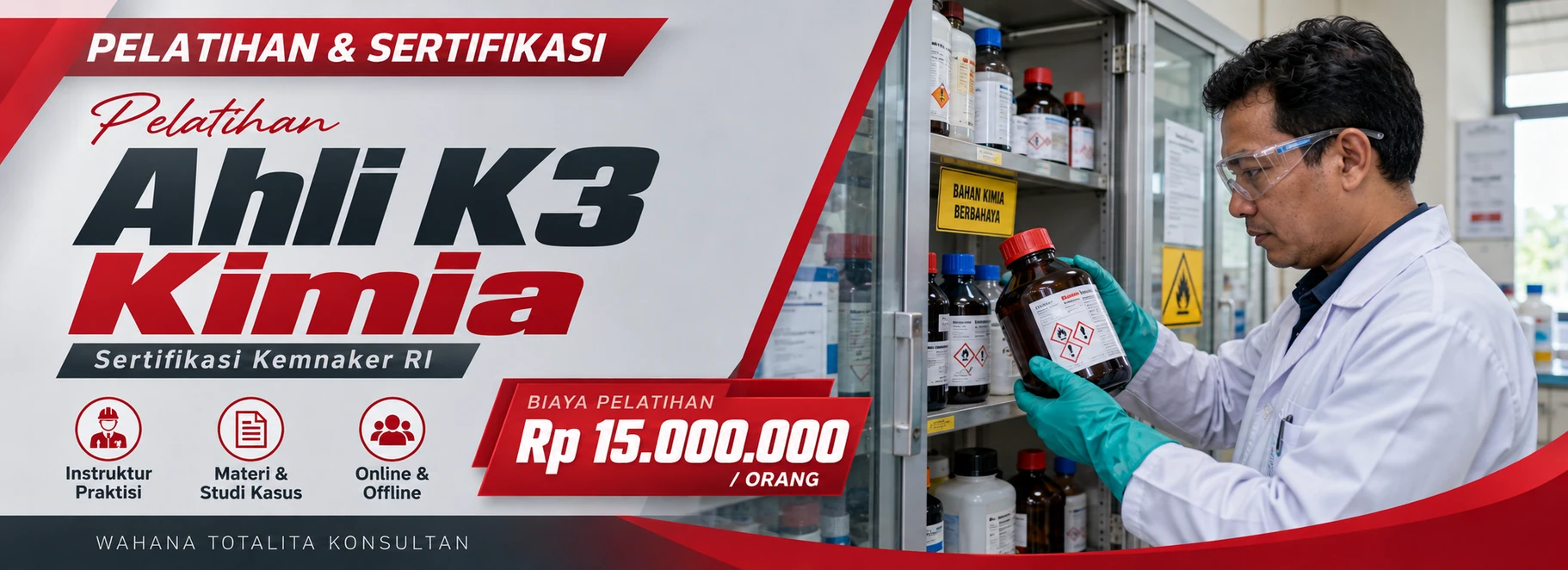 Pelatihan Pelatihan Ahli K3 Kimia Sertifikasi Kemnaker RI