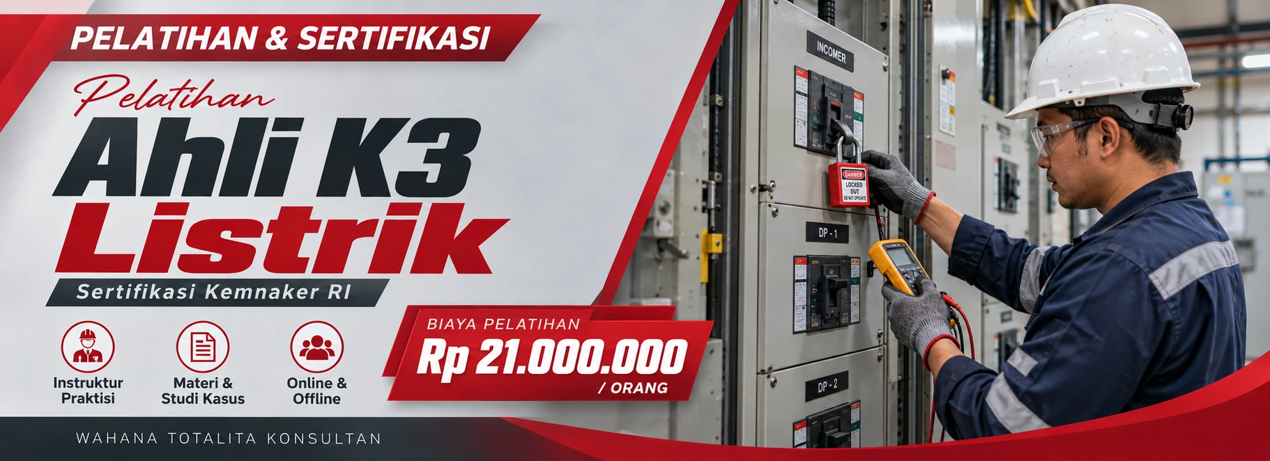 Pelatihan Pelatihan Ahli K3 Listrik Sertifikasi Kemnaker RI Sertifikasi KEMNAKER RI