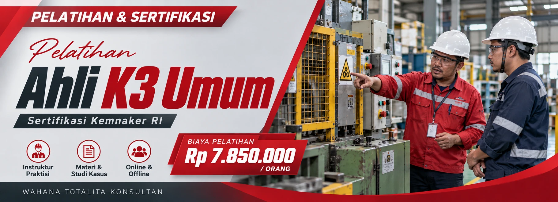 Pelatihan Pelatihan Ahli K3 Umum Sertifikasi Kemnaker RI Sertifikasi KEMNAKER RI