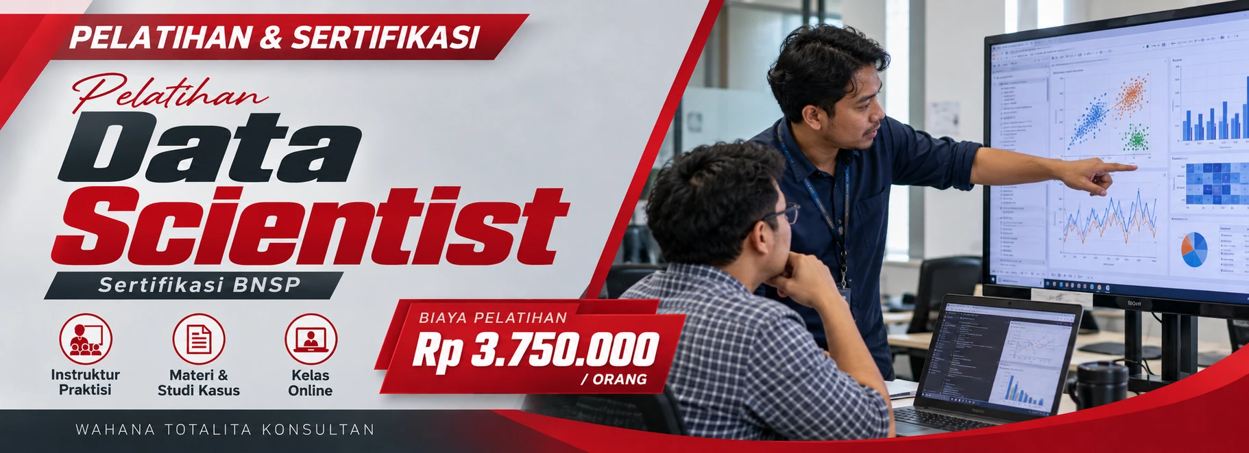 Pelatihan Pelatihan & Sertifikasi Data Scientist Sertifikasi BNSP