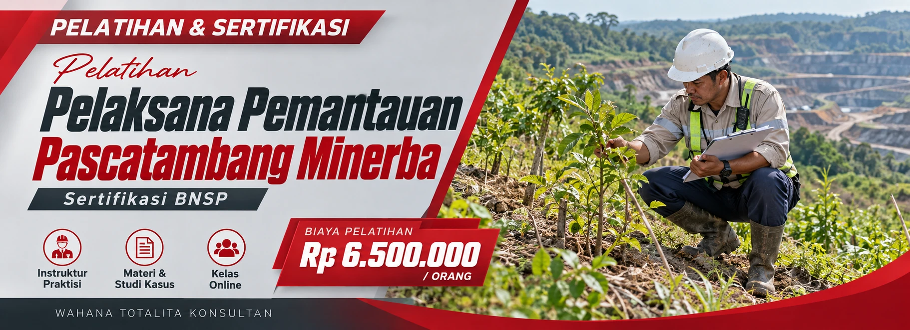 Pelatihan Pelatihan & Sertifikasi Pelaksana Pemantauan Pascatambang Minerba BNSP Sertifikasi BNSP
