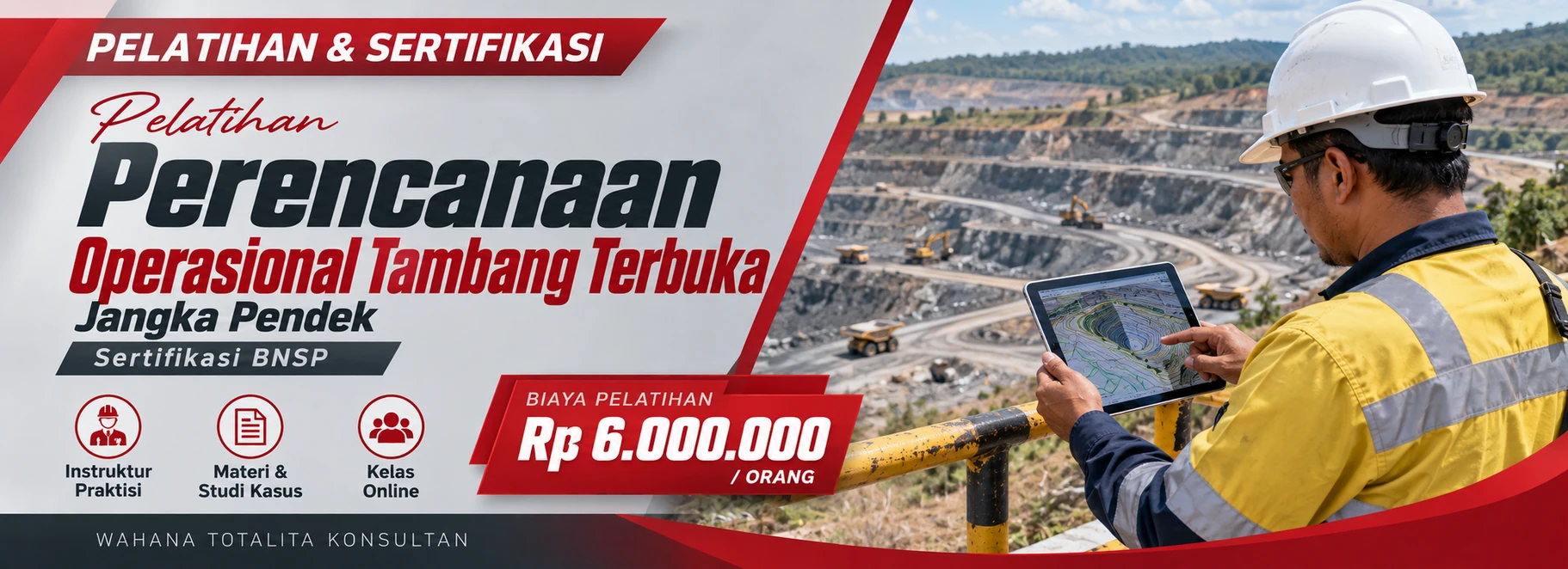 Pelatihan Pelatihan & Sertifikasi Perencanaan Operasional Tambang Terbuka Jangka Pendek BNSP