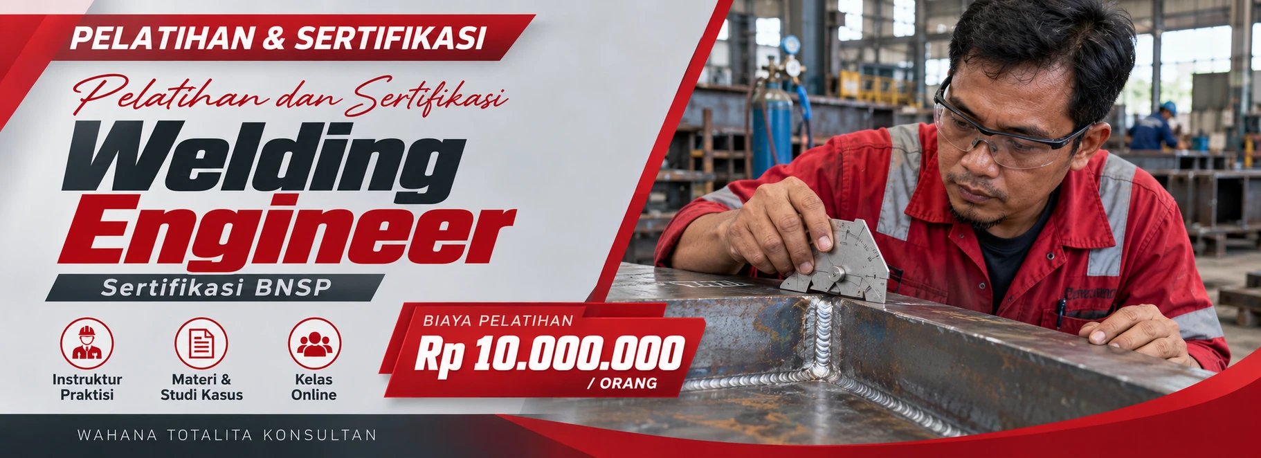 Pelatihan Pelatihan dan Sertifikasi Welding Engineer Sertifikasi BNSP