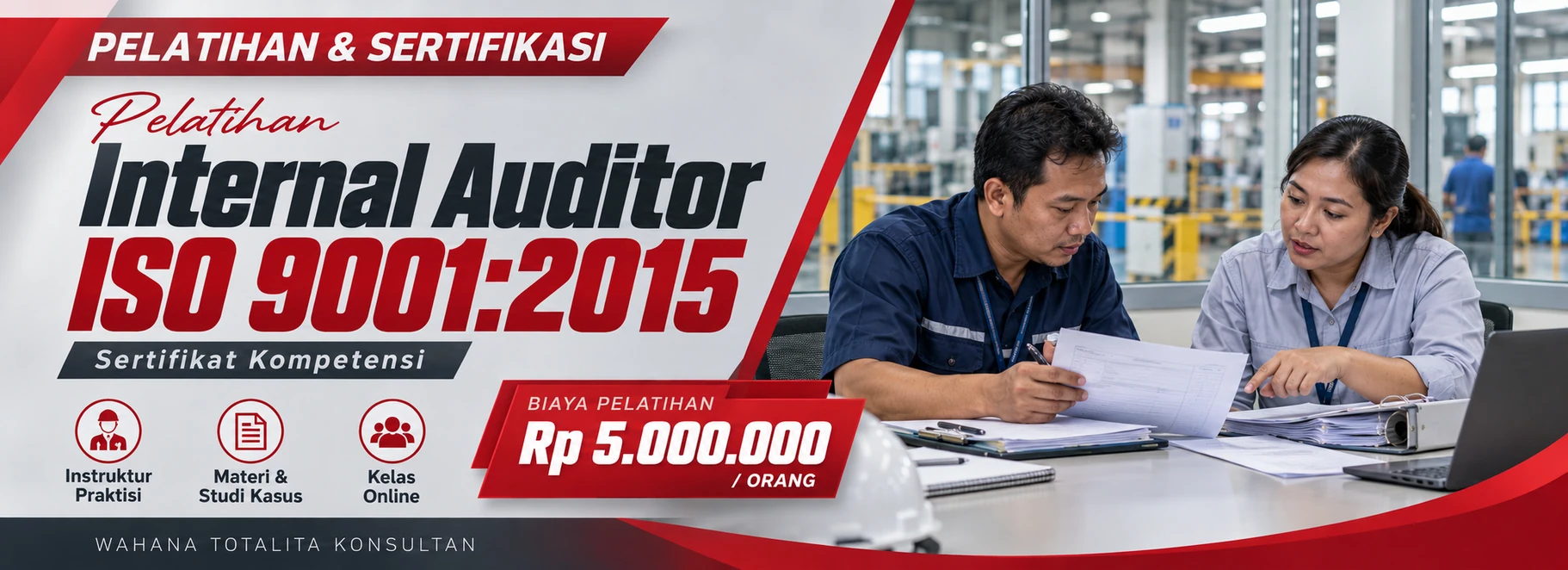 Pelatihan Pelatihan Internal Auditor ISO 9001:2015 Online