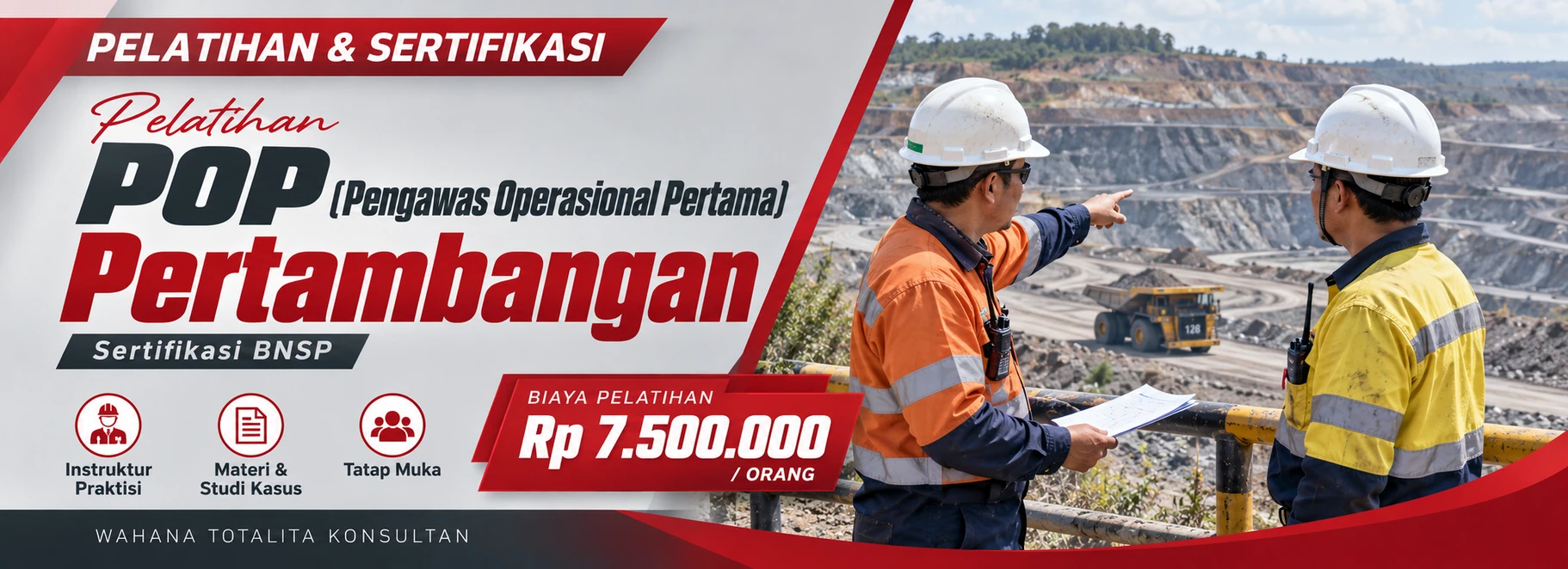 Pelatihan Pelatihan POP (Pengawas Operasional Pertama) Pertambangan Offline