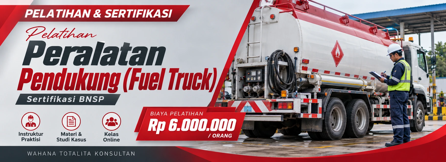 Pelatihan Pelatihan & Sertifikasi Peralatan Pendukung (Fuel Truck) Sertifikasi BNSP
