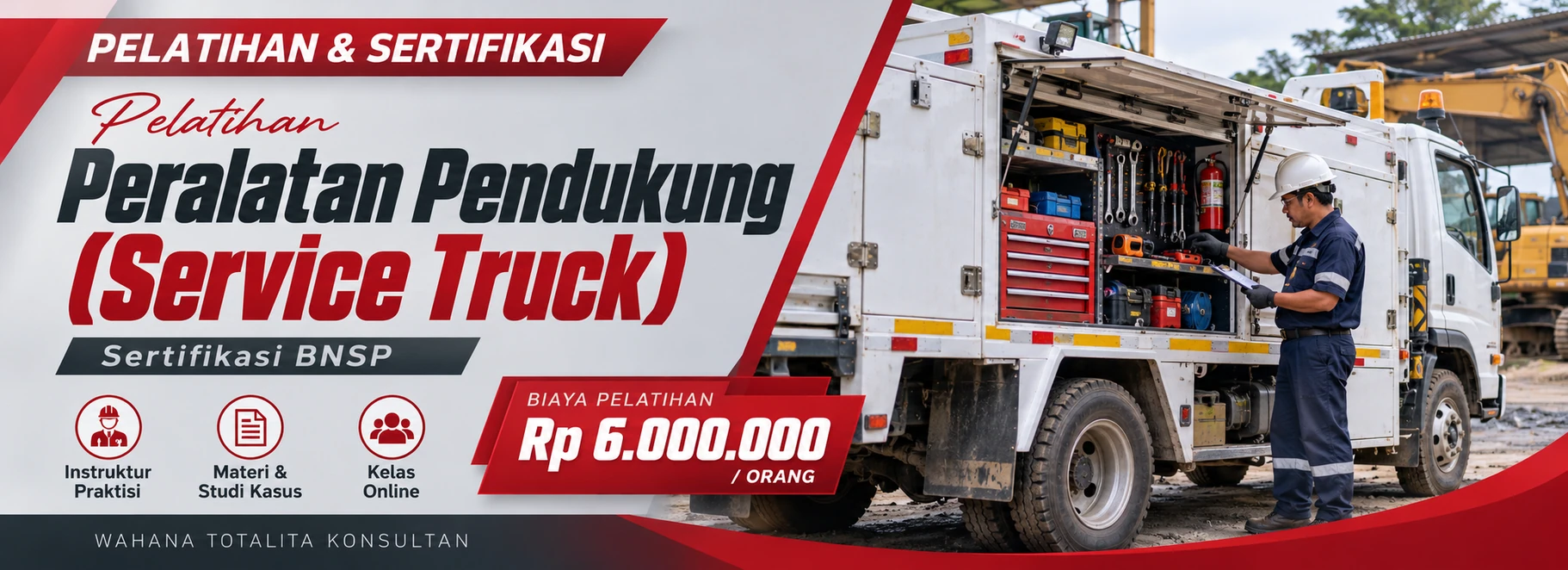 Pelatihan Pelatihan & Sertifikasi Peralatan Pendukung (Service Truck) Sertifikasi BNSP